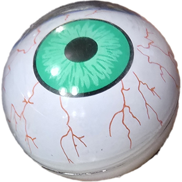 Vintage Floating Magic Glide GREEN Eye Jet Ball Monster‎ Toy - Picture 3 of 4